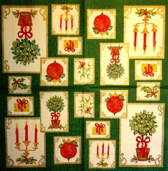 197 Christmas Flowers - 3-ply (grün) - Ihr